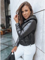 Dámská krátká prošívaná bunda SPORT černá Dstreet model 21970021 - FashionStreet