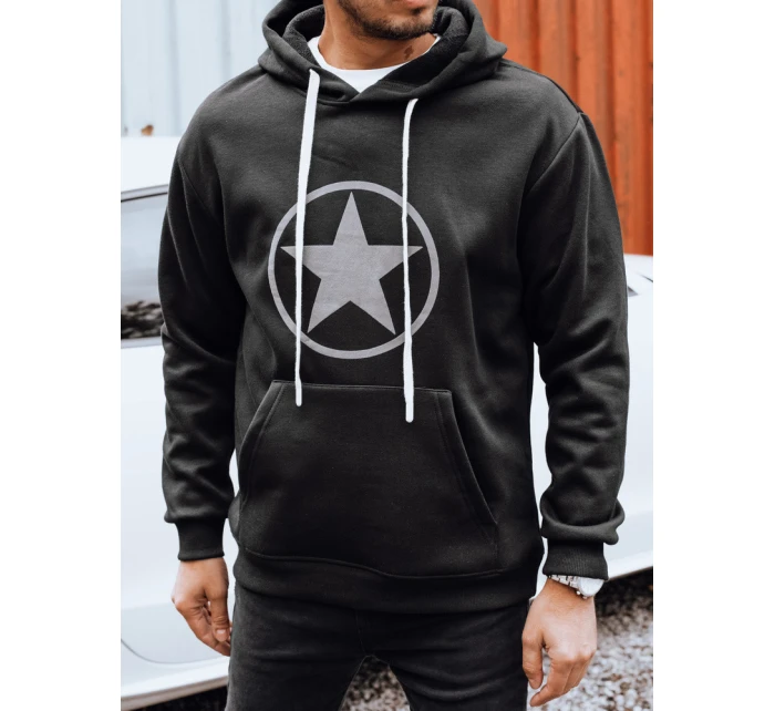 Pánska čierna mikina FashionStreet BX5932