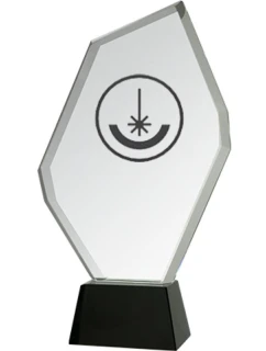 Trofeum szklane grawerowane z etui