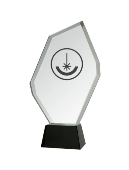 Trofeum szklane grawerowane z etui