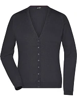 JN 660 Dámský pletený cardigan s výstřihem do V model 22487972 black - Daiber JN 660 Dámský pletený cardigan s výstřihem do V model 22487972 black - Daiber