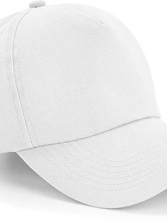 Beechfield B 25 5-panelová čiapka s kšiltom „Authentic“ 53.0025 biela