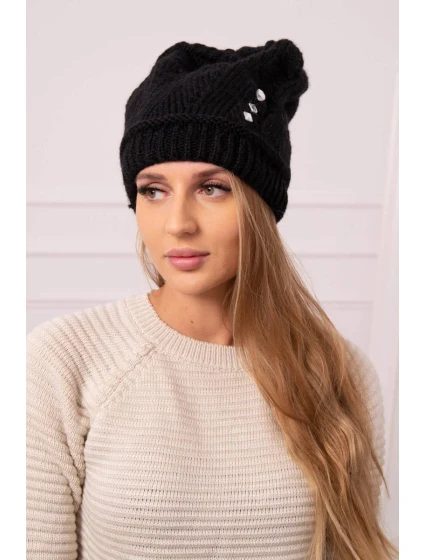 Dámska čiapka Larisa K395 čierna