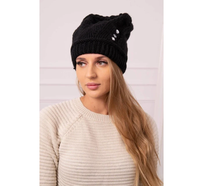 Dámska čiapka Larisa K395 čierna