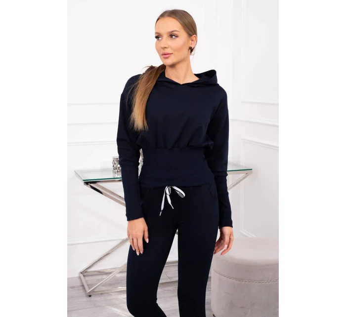 Sada so širokými rebrami tmavo modrá