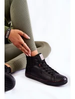 Dámské vysoké tenisky model 21599230 Černe - Cross Jeans Dámské vysoké tenisky model 21599230 Černe - Cross Jeans