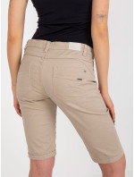 Béžové džínsové šortky STITCH & SOUL po kolená