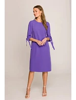 Šaty áčkového střihu model 22103953 fialové - STYLOVE