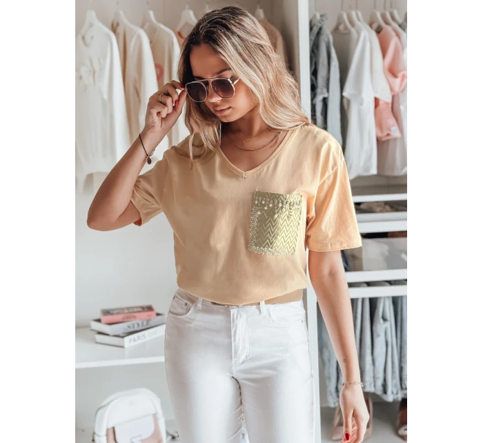 Dámské tričko peach Dstreet model 21976602 - FashionStreet