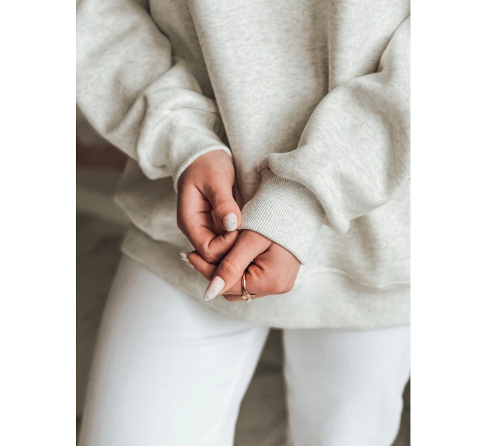 Dámska nadrozmerná mikina so srdcom SERDUCHOVA sivá FashionStreet BY1440 Dámska nadrozmerná mikina so srdcom SERDUCHOVA sivá FashionStreet BY1440