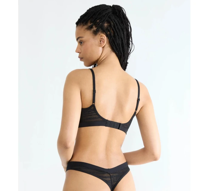 Dámska čipkovaná podprsenka FREE Evolve PU - BLACK - black 0004 - SLOGGI