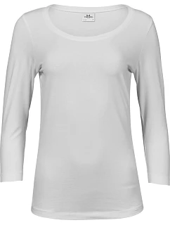 TJ 460 Dámské elastické tričko s 3/4 rukávem model 22497098 white - Tee Jays
