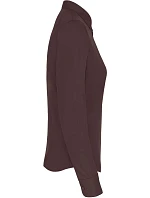 K 549 Popelínová halenka s dlouhým rukávem brown model 22510292 - Kariban