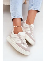 Dámské Tenisky Na Platformě Béžové model 21688256 - Boto