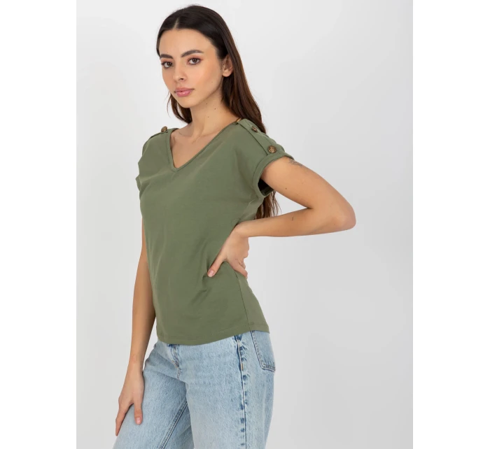 Dámska blúzka TW BZ BL 1006.56 khaki - FPrice Dámska blúzka TW BZ BL 1006.56 khaki - FPrice