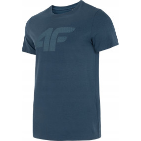 Pánske tričko 4F H4L22-TSM353 modré denim