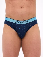 Pánske slipy High Emotion 507/38 Dark Blue Pattern - Cornette