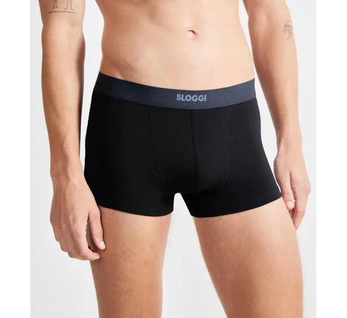 Pánske boxerky EVER Ease Hipster 2P - BLACK - black 0004 - SLOGGI