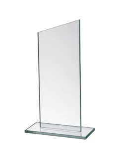 Sklenená trofej s matným podstavcom