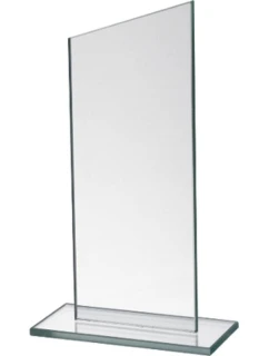 Sklenená trofej s matným podstavcom