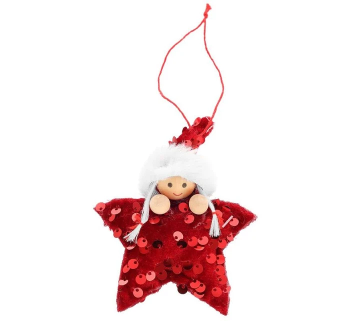 SADA PRÍVESKOV 3 KS HVIEZDIČKY BÁBIKY FLITRE ČERVENÁ