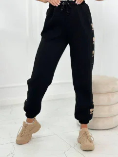 Bavlnené nohavice Amour čierny