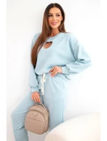 Dámský komplet model 21921196 s výřezem ve tvaru srdce mátový - K-Fashion