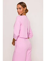kombinéza – růžová krepová model 22312974 - Moe kombinéza – růžová krepová model 22312974 - Moe