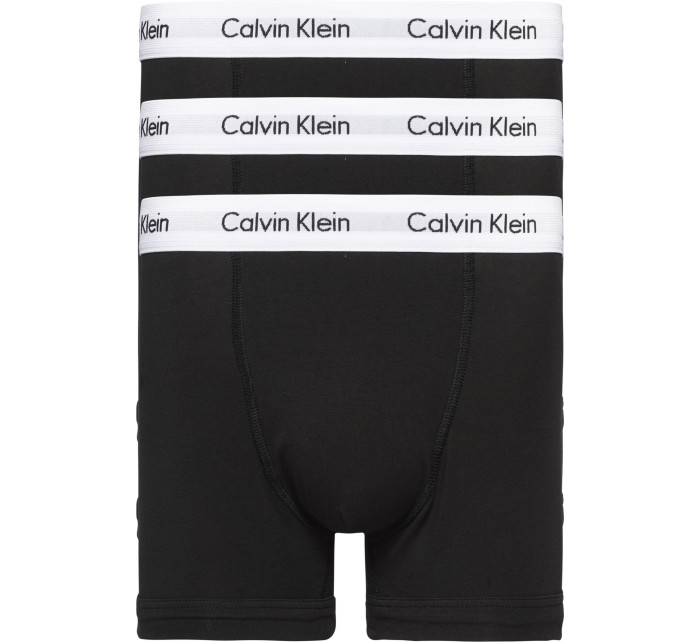 Pánske trenírky Plus Size 3 Pack Trunks Cotton Stretch 000NB2665AAOR čierna - Calvin Klein
