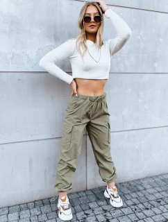 Dámske padákové nohavice ALBUS green FashionStreet UY1685