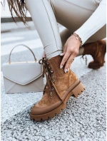 Dámske čižmy LOVED camel FashionStreet ZY0406