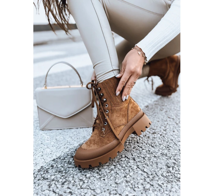 Dámske čižmy LOVED camel FashionStreet ZY0406