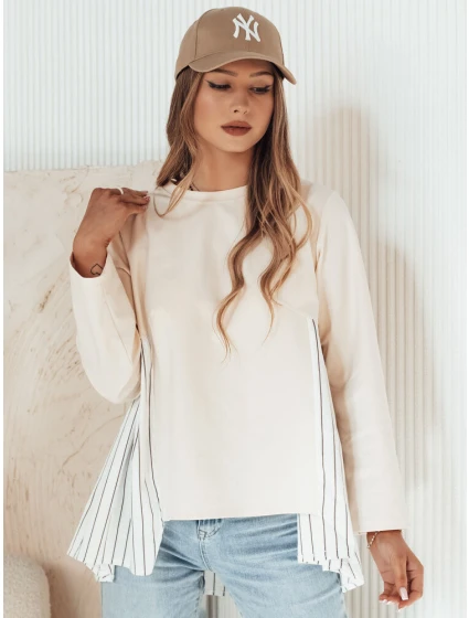 Dámska mikina FUNIL béžová FashionStreet BY1271 Dámska mikina FUNIL béžová FashionStreet BY1271