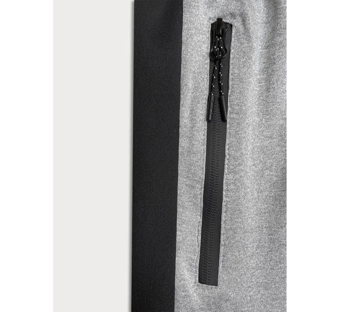 Svetlosivé pánske športové kraťasy (8K281-2)