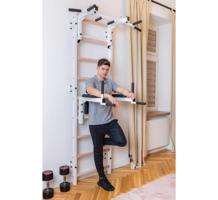 GYMNASTICKÝ REBRÍK S NASTAVITEĽNOU TYČOU A ZÁBRADLÍM BENCHK 732W