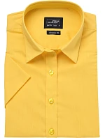 JN 679 Popelínová halenka s krátkým rukávem model 22488253 yellow - Daiber JN 679 Popelínová halenka s krátkým rukávem model 22488253 yellow - Daiber