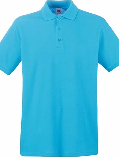Premium Polo Piqué polo model 22441194 azure blue - Fruit of the Loom