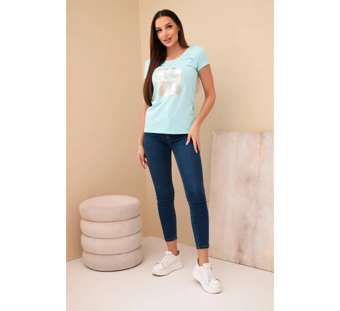 Dámske bavlnené tričko s mätou CHIC