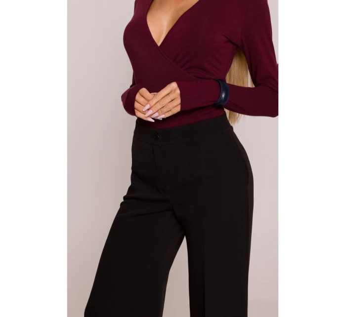 M875 Široké nohavice - čierne