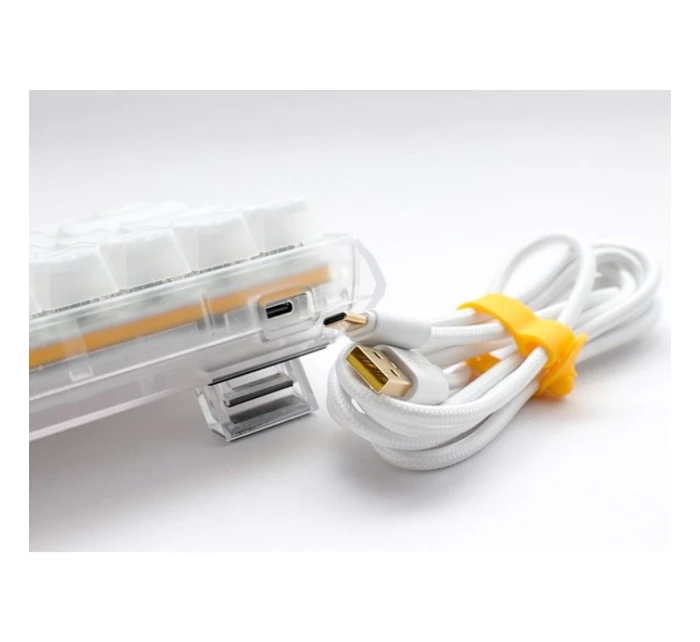 One 3 Aura White Mini herní klávesnice USB QWERTY American model 21491853 White - Ducky One 3 Aura White Mini herní klávesnice USB QWERTY American model 21491853 White - Ducky