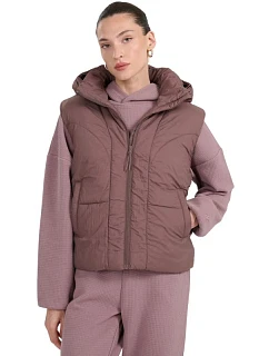 Dámska vesta 4F F299 tmavohnedá 4FWAW25TVJAF299 80S