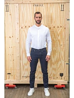 NEOBLU Bart Men Popelínová košeľa s dlhými rukávmi a mao golierom 24.3792 optic white NEOBLU Bart Men Popelínová košeľa s dlhými rukávmi a mao golierom 24.3792 optic white
