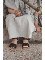 Dětské Pletené Sandály Černé model 21555318 - Boto