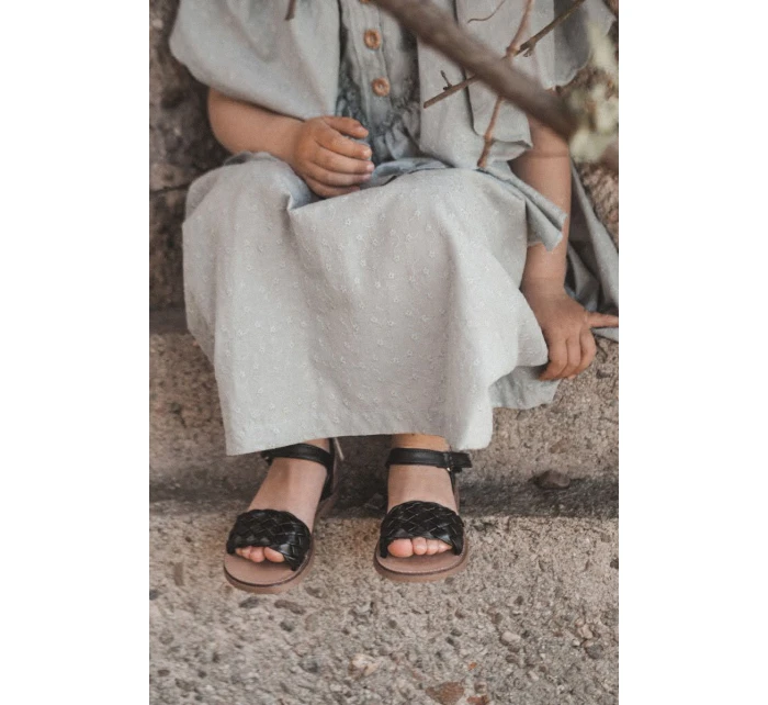 Dětské Pletené Sandály Černé model 21555318 - Boto