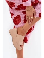 dámské sandály na platformě a klínu béžové model 21688536 - Boto dámské sandály na platformě a klínu béžové model 21688536 - Boto