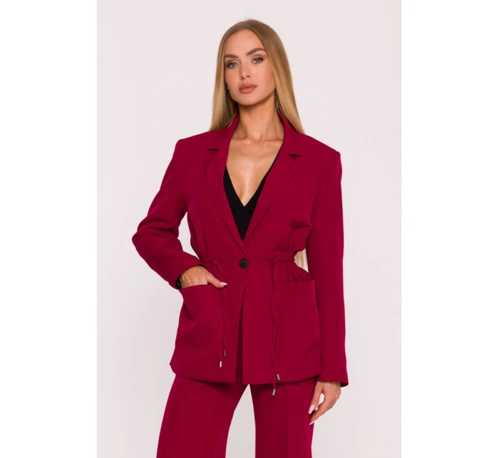 M873 Sako so šnúrkou v páse - bordové