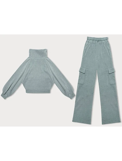 Casual komplet v mátové barvě s kalhotami typu cargo model 22551000 - LHD Casual komplet v mátové barvě s kalhotami typu cargo model 22551000 - LHD