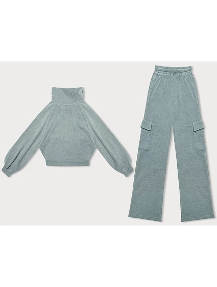 Casual komplet v mátové barvě s kalhotami typu cargo model 18875859 - LHD Casual komplet v mátové barvě s kalhotami typu cargo model 18875859 - LHD