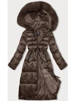 Hnedá dámska zimná bunda S'west (B8207-B8282-14) Hnedá dámska zimná bunda S'west (B8207-B8282-14)