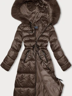 Hnedá dámska zimná bunda S'west (B8207-B8282-14)